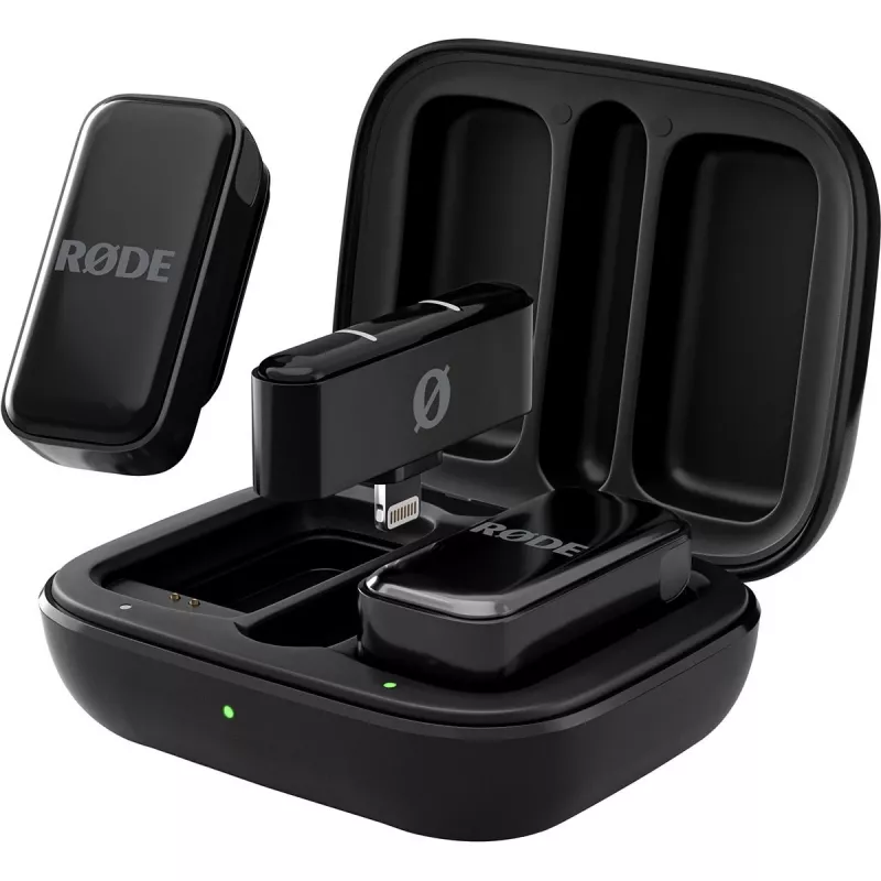 Belaidė mikrofono sistema Rode Wireless Micro Lightning – įvairiakryptė, 48 kHz, 24 bitų, 100 m atstumas, 7 h baterija