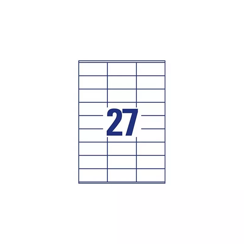 Etiketės Avery-Zweckform 3479 balto popieriaus 70x32mm nuolatiniai klijai