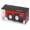 Garsiakalbis 2 krypčių PC Audiocore AC870 B — 3 W RMS, laidinis USB maitinimas, 3.5 mm įvestis, 2.0 kanalai