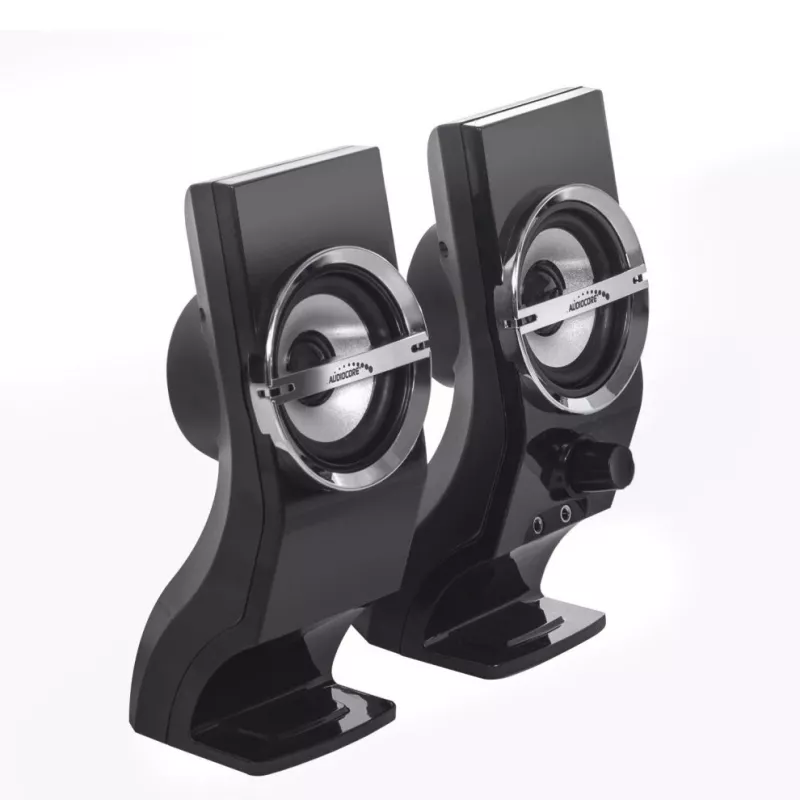 Audiocore AC805 Stereo garsiakalbiai 2.0 kompiuteriui 6W juodi