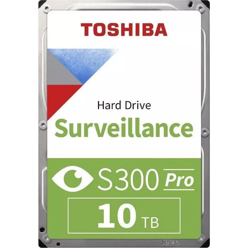 Toshiba S300 Pro vidinis kietasis diskas stebėjimo sistemoms 10 TB 7200 RPM 512 MB 3.5 Serial ATA III