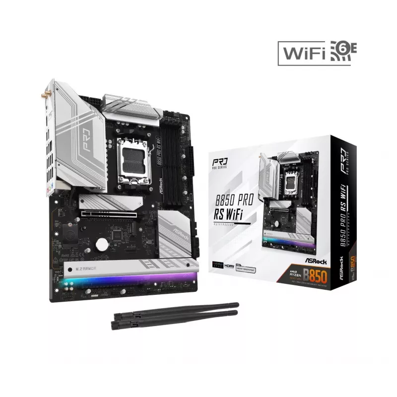 ASRock B850 Pro RS WiFi AM5 ATX pagrindinė plokštė