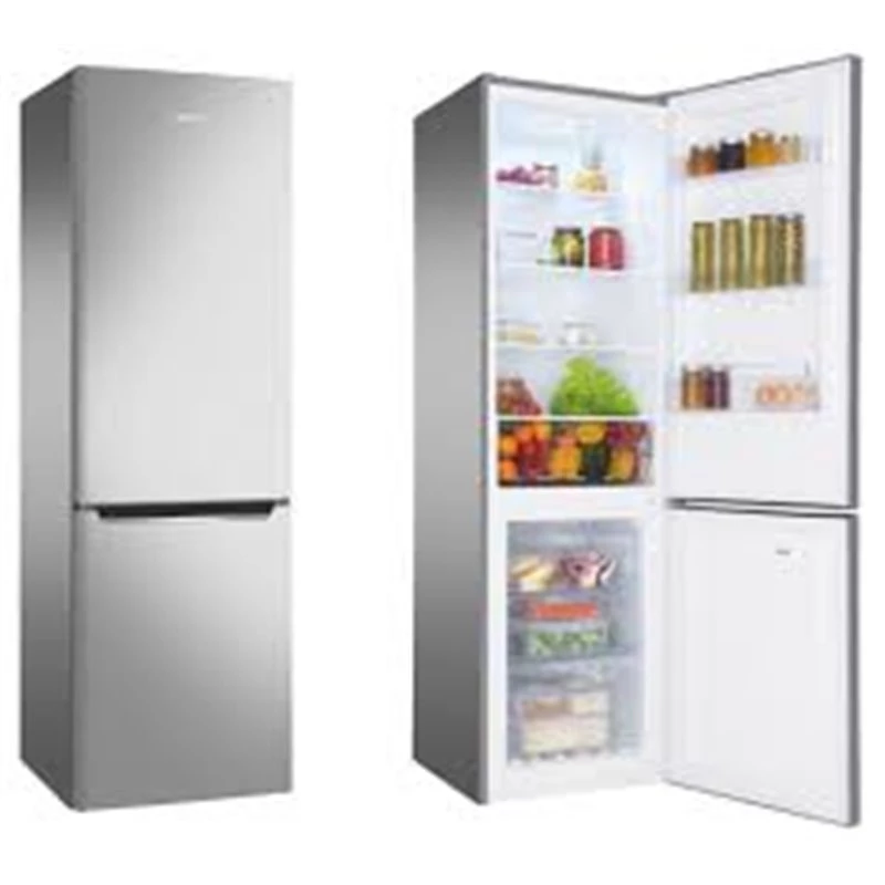 Šaldytuvas su šaldikliu AMICA FK 2995.2FTX(E) 299L inox, šaldiklis apačioje, No Frost, 181 cm