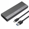 Qoltec išorinė dėžutė M.2 SATA (NGFF) SSD, USB-C jungtis