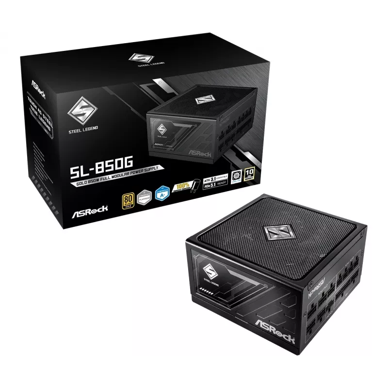 ASRock SL-850G Steel Legend maitinimo blokas 850 W 20+4 pin ATX ATX B