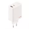 Maitinimo adapteris ONEPLUS SUPERVOOC 120W dviejų prievadų laidinis įkroviklis, 120W bendra galia, 1x USB-C + 1x USB-A, 100–240V, 145 g, baltas