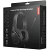 Ausinės Lenovo H110 Gaming, laidinės, binauralinės, 3,5 mm, 1,8 m kabelis, 50–20 000 Hz, 110 dB, 32 Ω, juodos