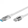 Goobay 74160 USB 3.0 tinklo adapteris Gigabit Ethernet 3 m – tinklo kortelė, 1.000 Mbps