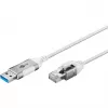 Goobay Ethernet-Cable USB-A 3.0 į RJ45 Slim 1 m – jungia maršrutizatorių, modemą (74377)