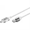 Goobay Ethernet-Cable USB-C 3.1 į RJ45 Slim 3 m - jungia maršrutizatorių, modemą (74388)