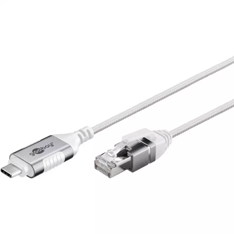 Goobay Ethernet-Cable USB-C 3.1 į RJ45 Slim 3 m - jungia maršrutizatorių, modemą (74388)
