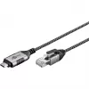 Goobay Ethernet-Cable USB-C 3.1 į RJ45 Slim 1 m - jungia maršrutizatorių, modemą (74401)