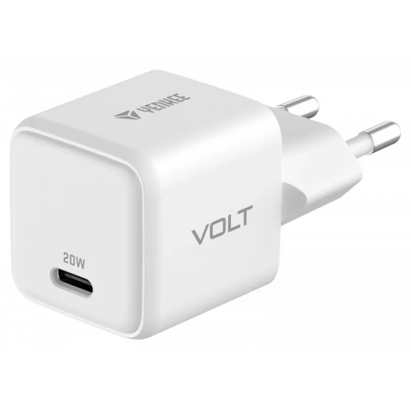 Sieninis USB‑C įkroviklis YENKEE YAC G20 20W 3A Power Delivery