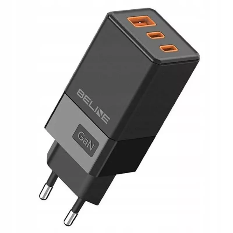 Beline BELI02750 65W GaN įkroviklis su 2×USB-C ir 1×USB-A