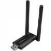 Qoltec greitas belaidis USB dvigubas Wi-Fi adapteris 2x2 dBi
