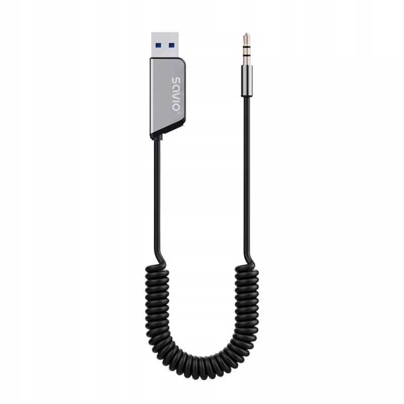 Savio TR-16 Bluetooth siųstuvas AUX adapteris su laisvų rankų funkcija, Bluetooth 5.3, Google Assistant/Siri