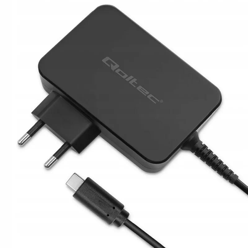 Qoltec PD 120W Turbo Greitasis Įkroviklis | 5-28V | 3-4.5A | USB-C | Juodas