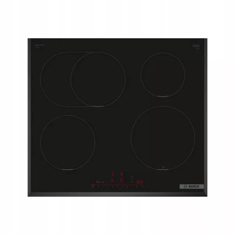 Indukcinė kaitlentė Bosch PIF651HC1E, 60 cm, 4 zonos, liečiamas valdymas, juoda, 7400 W