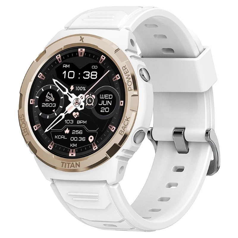 Išmanusis laikrodis MAXCOM FW100 Titan Valkiria baltas