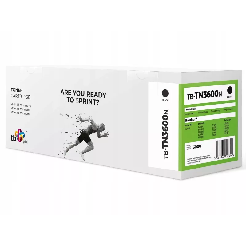 Toner Tb Print Pre Brother TN3600 TB-TN3600N Bk 100 % Naujas