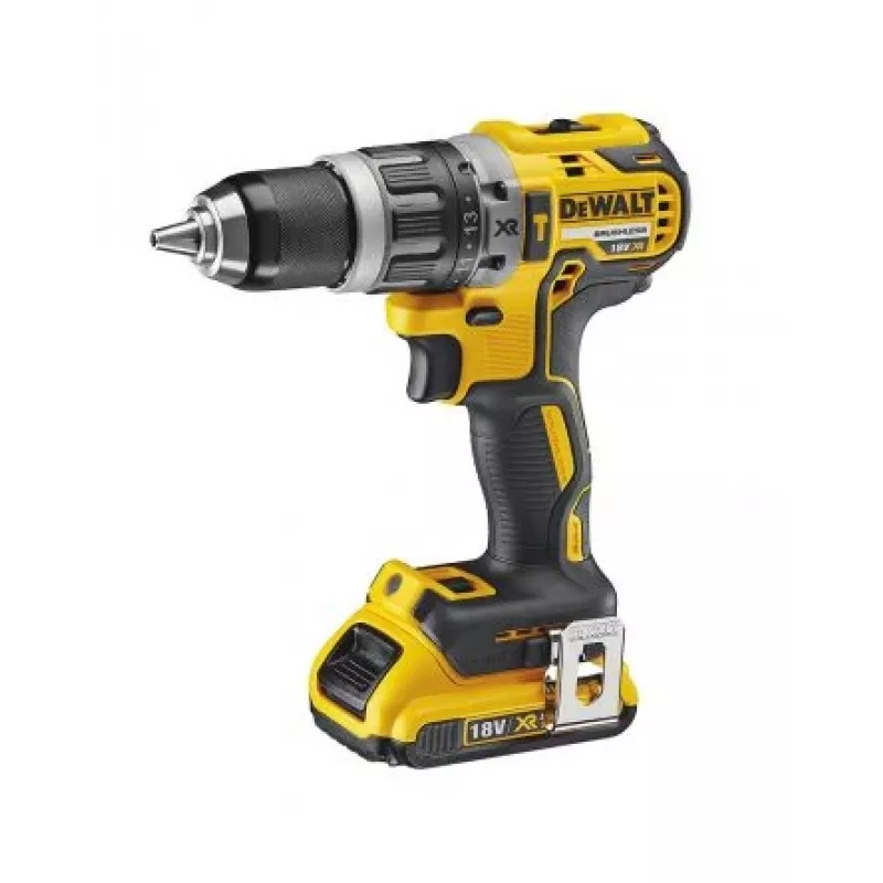 Gręžtuvas-suktuvas su smūgiu DeWalt DCD796D2-QW 18V Li-Ion, 2x2Ah, greito užspaudimo griebtuvas 13 mm, 1,6 kg