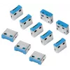 USB prievado užraktas LogiLink AU0046 mėlynas