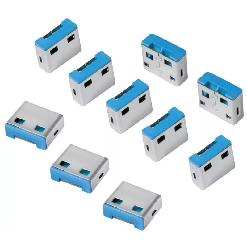 USB prievado užraktas LogiLink AU0046 mėlynas