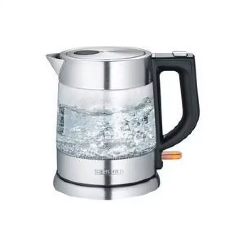 Severin WK 3468 elektrinis virdulys 1 l 2200 W Juoda, Nerūdijantis plienas, Peršviečiamas