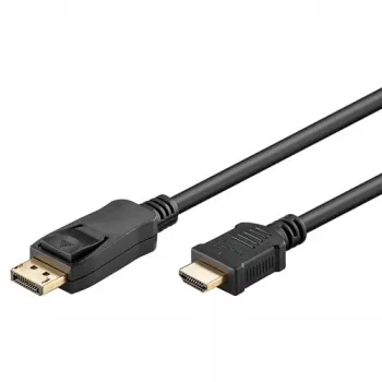 64836 GOOBAY DisplayPort 1.2 į HDMI adapterio laidas 1.4 4K @ 30Hz / itin spartus HDMI laidas / paauksuota jungtis nepriekaištingam signalui / nešiojamam kompiuteriui