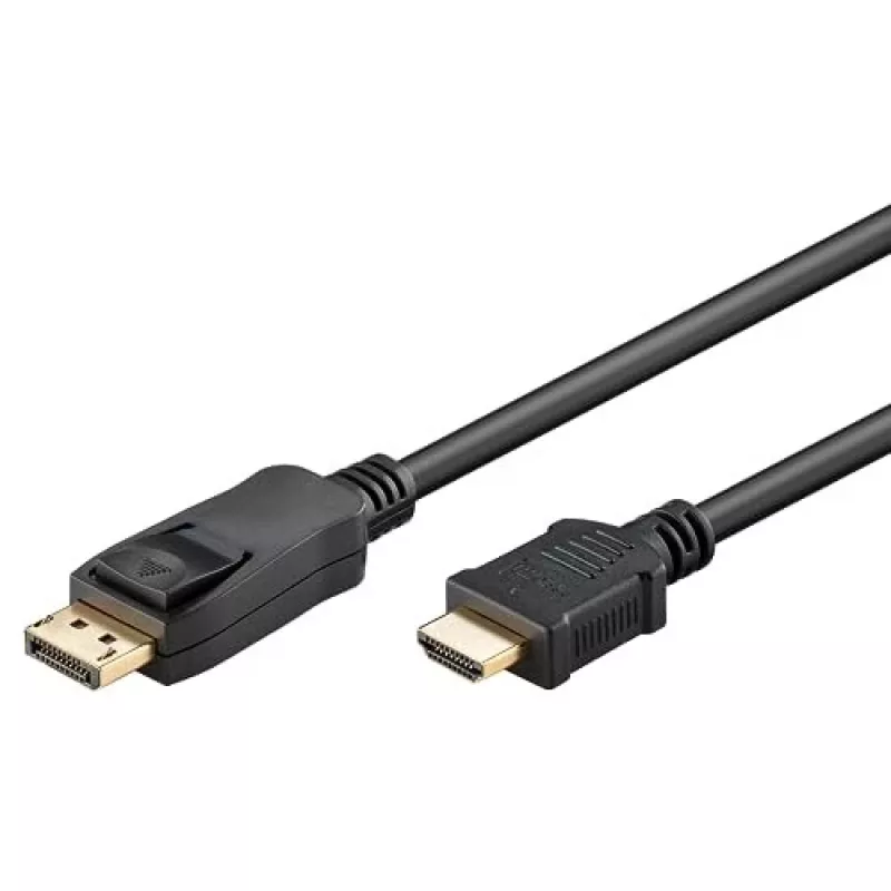 64836 GOOBAY DisplayPort 1.2 į HDMI adapterio laidas 1.4 4K @ 30Hz / itin spartus HDMI laidas / paauksuota jungtis nepriekaištingam signalui / nešiojamam kompiuteriui