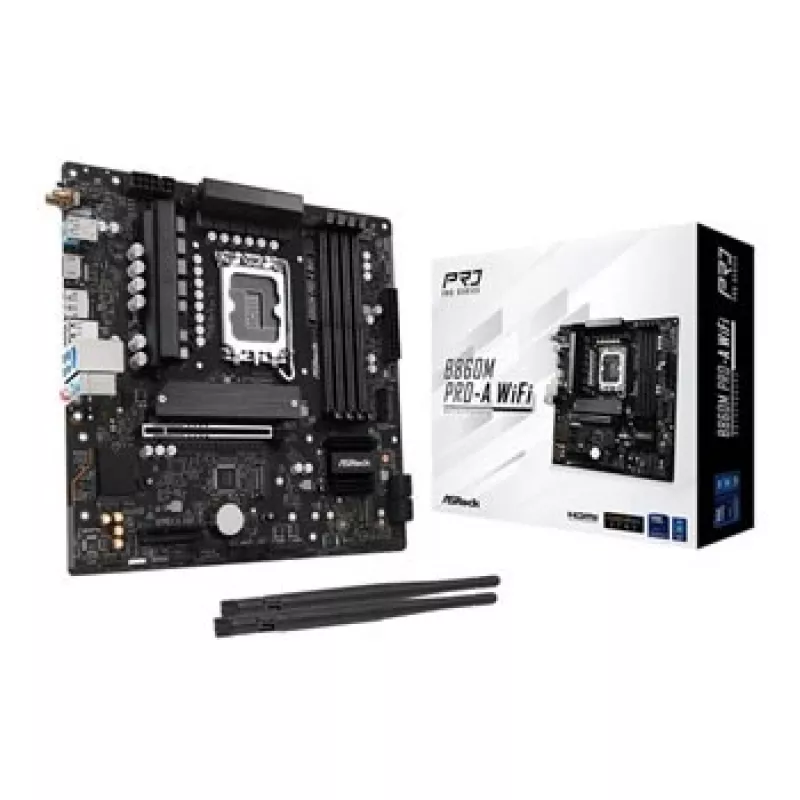 ASRock B860M Pro-A WiFi Micro-ATX pagrindinė plokštė