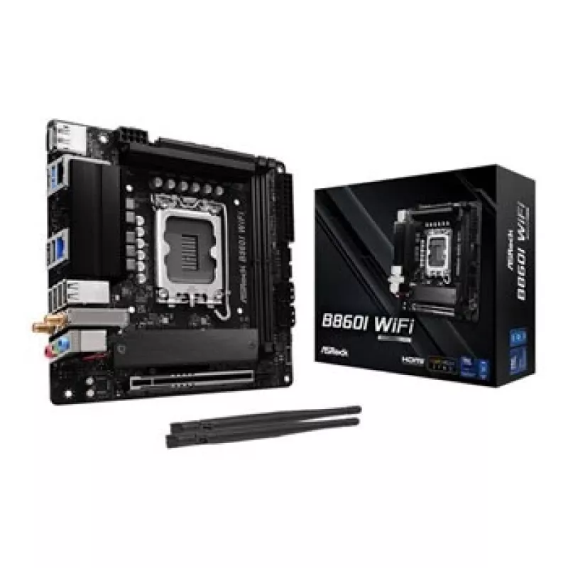 ASRock B860I WiFi Mini-ITX pagrindinė plokštė