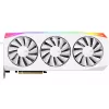 Vaizdo plokštė XFX Radeon RX 9070 XT – 16 GB GDDR6, 256 bitų, PCIe x16, 3 ventiliatoriai, balta, 360 mm