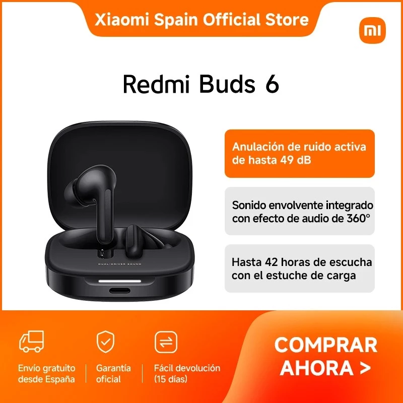Xiaomi Redmi Buds 6 belaidės ausinės su mikrofonu Cloud White