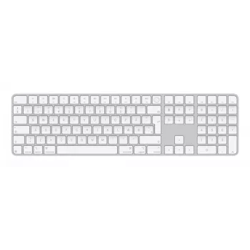 Apple Magic Keyboard su Touch ID ir skaitmeniniu klavišų bloku, belaidė, USB-C, QWERTY danų, balta