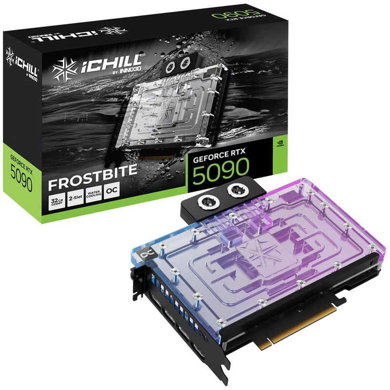 INNO3D GeForce RTX 5090 iCHILL Frostbite 32 GB GDDR7 vaizdo plokštė