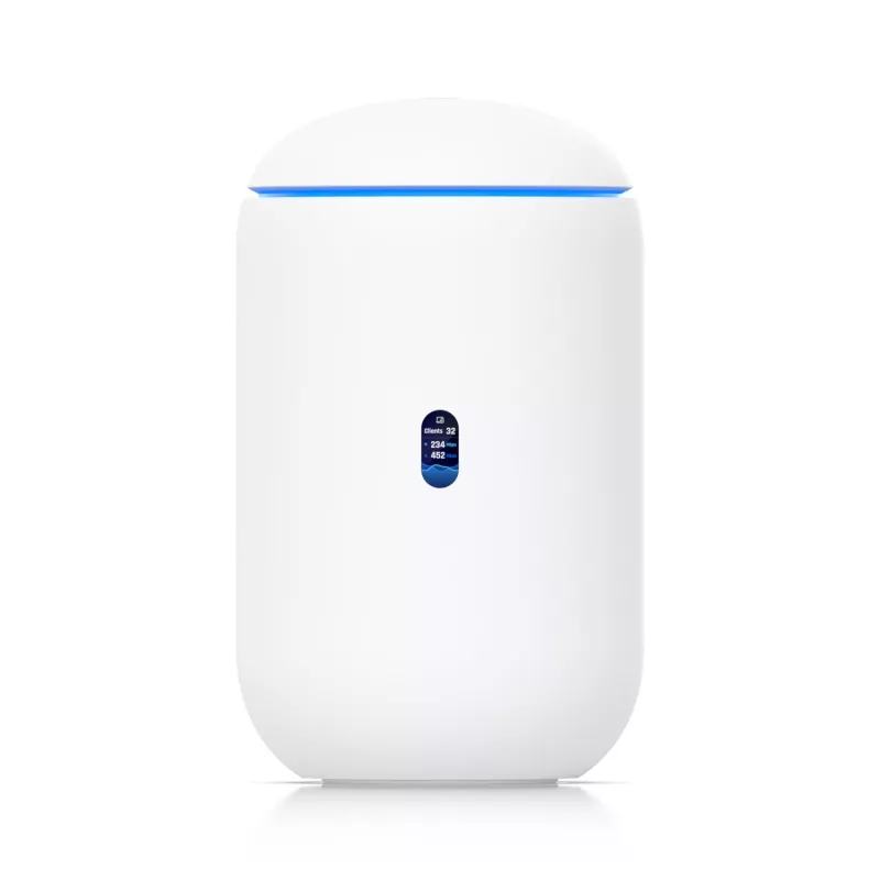 Ubiquiti Dream 7 belaidis maršrutizatorius 2,5 Gigabit Ethernet triju dažnių juostų (2,4 GHz / 5 GHz / 6 GHz) Baltas