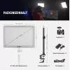 LED lempa Neewer GL1 Pro 2900–7000K nešiojama bi-spalva studijos šviesa su reguliuojama spalvų temperatūra