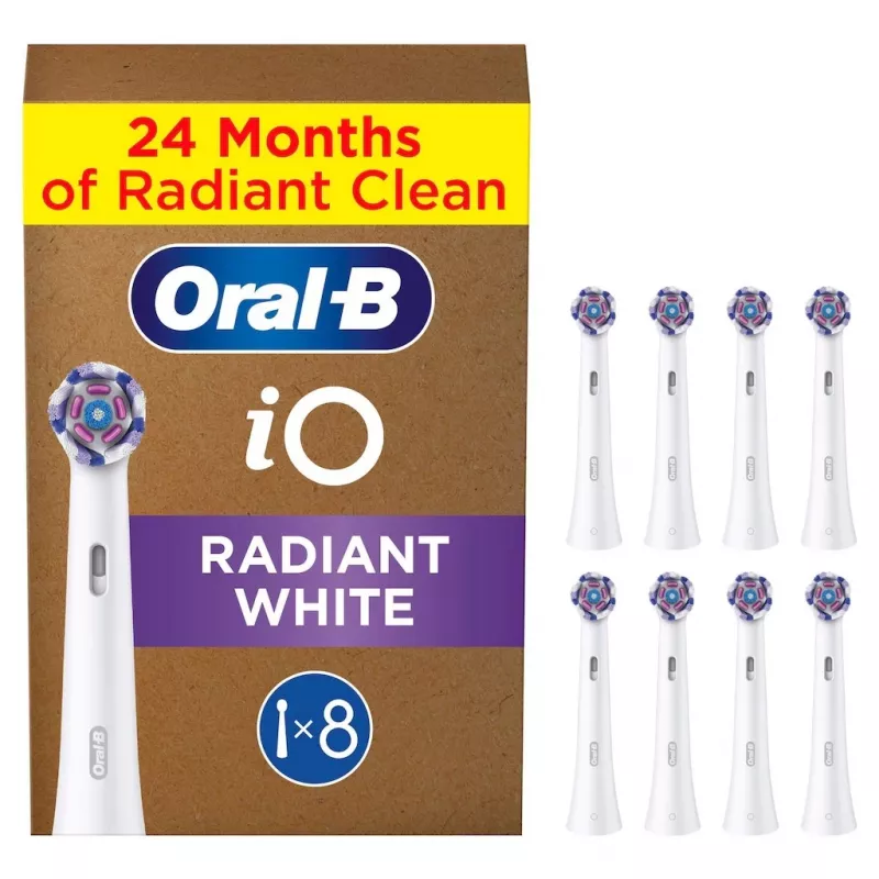 Oral-B IO Series Radiant White Original šepetėlių galvutės dantų balinimui 8 vnt.