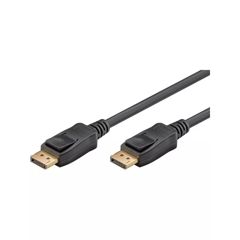 Laidas DisplayPort Kištukas > DisplayPort Kištukas, 8K / 144Hz (juodas, 2 metrai, 54 Gbit/s, DisplayPort 2.0 / 2.1)