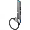 Goobay Slim 4 prievadų USB šakotuvas, USB-A į USB-C™/USB-A, USB 3.2 (74458)