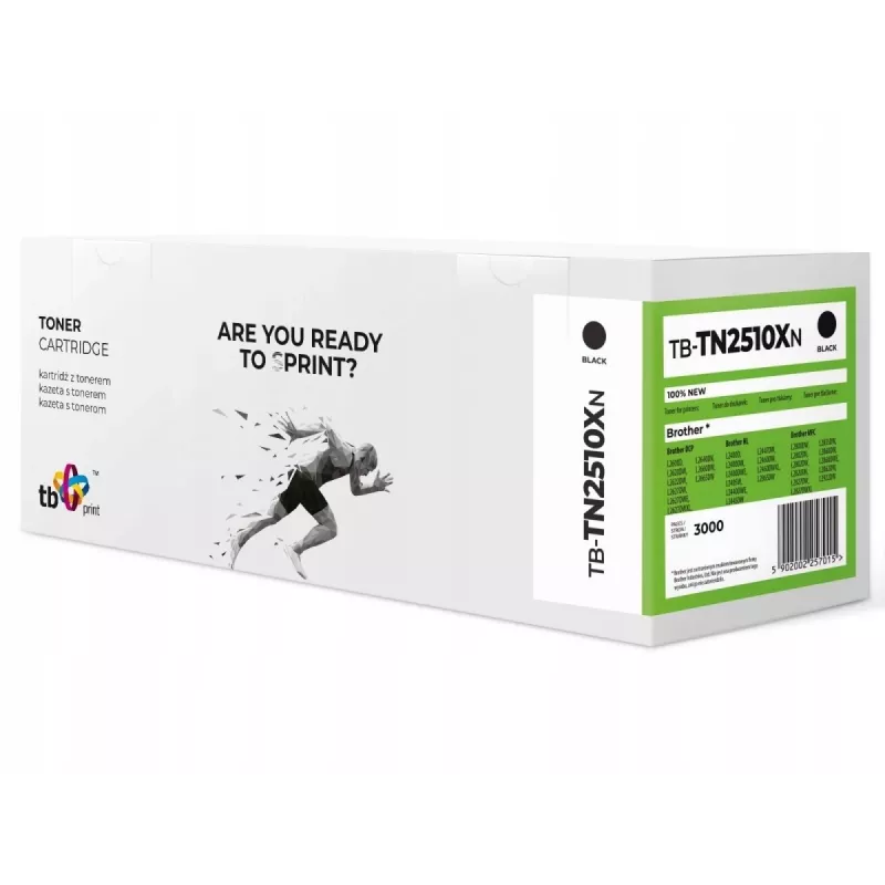 Kasetė su toneriu Brother TN2510XL TB-TN2510XN BK 100% nauja