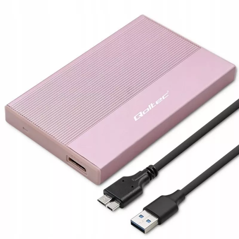 Korpusas 2,5 colio SSD/HDD diskui, SATA, USB 3.0, iki 2TB, QOLTEC