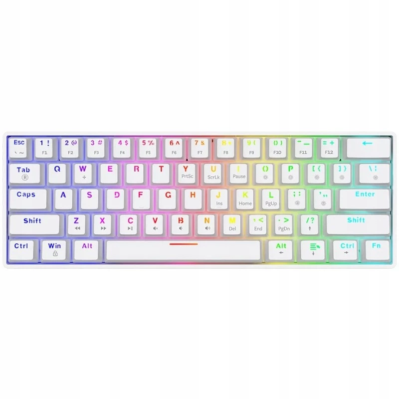 Mechaninė klaviatūra SAVIO Whiteout X2, Outemu Blue, Hot Swap, balta