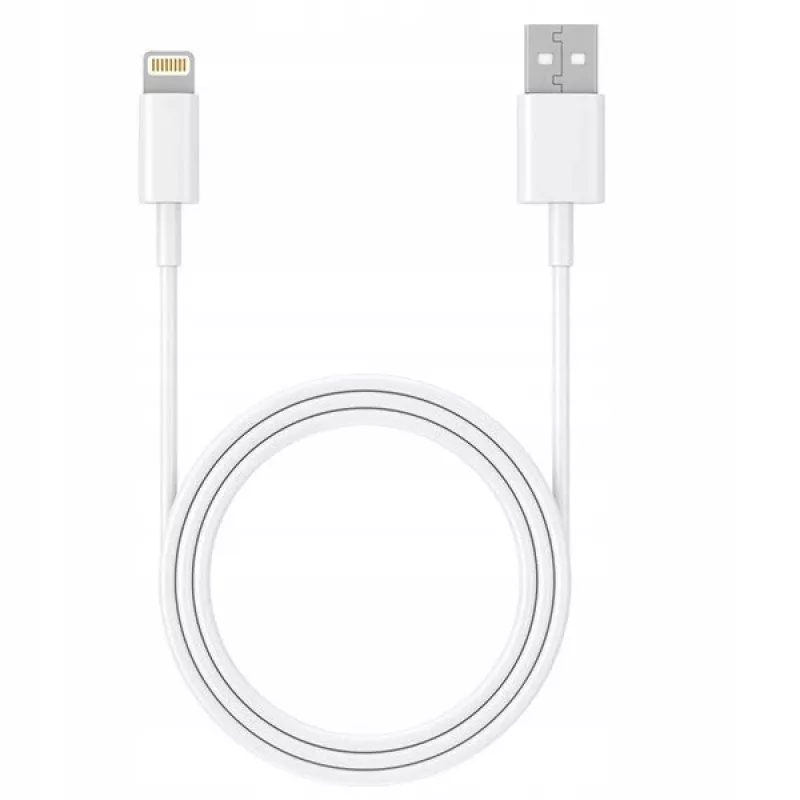 Laidas USB 2.0 iPhone AM-Lightning 1m baltas