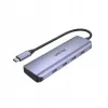 UNITEK uHUB Q4 USB-C 4 prievadų USB 3.2 Gen 1 5000 Mbit/s pilkas