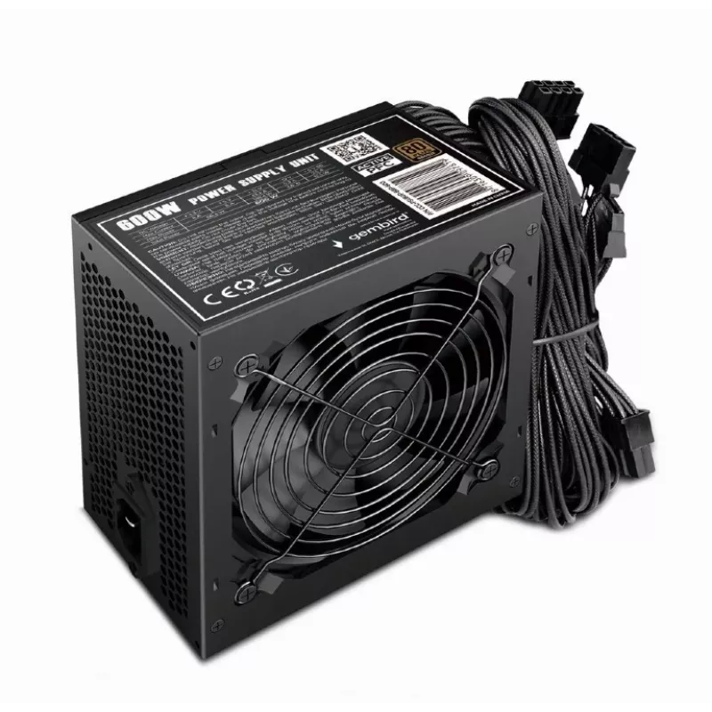 Maitinimo šaltinis ATX 80+Bronze 600W aktyvus PFC, 12 cm ventiliatorius