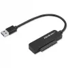 Qoltec 52268 adapteris iš SATA į USB 3.0, skirtas 2,5" SSD/HDD, 5 Gb/s, iki 2 TB, juodos spalvos