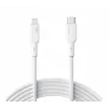 AUKEY CB-SCL2 Baltas silikoninis laidas Lightning-USB-C, USB Power Delivery USB-PD
