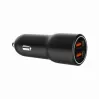 Automobilinis mobiliojo įrenginio įkroviklis Gembird TA-UC-A2QC36-CAR-01, 36 W, 12–24 V, cigaretinis kištukas, juodas